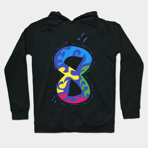 Number 8 Hoodie by Fadmel